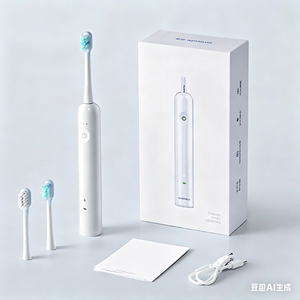 Brosse à dents vibrante sonique, 60 °   Nettoyage par oscillation, stérilisation hautement efficace, verrouillage de voyage portable, plusieurs têtes de brosse - Product Image 4