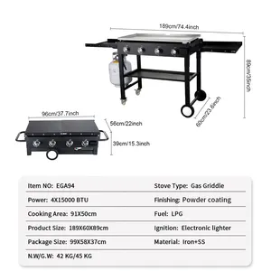 Fabriek Nieuwe Outdoor Camping Grill Grote Gas Grill Rookloze Barbecue Commerciële Bbq Grill Grills