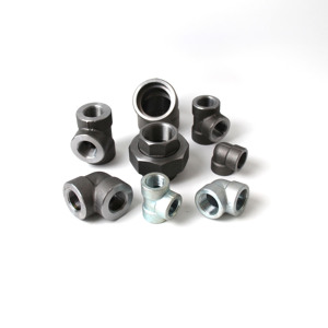 ข้อต่อท่อแรงดันสูง ผลิตจากการตีขึ้นรูปตามมาตรฐาน ASTM A105 ข้อต่อท่อเหล็กคาร์บอน Dn50 ระดับ 3000 - Product Image 4