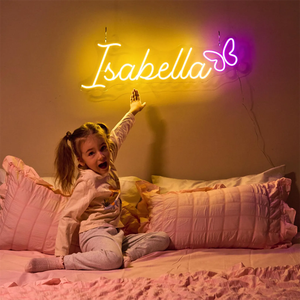 Letrero de Neón LED con Nombre Personalizado, Luz de Neón Flexible Hecha a Mano <span class=keywords><strong>para</strong></span> Decoración de Pared de Habitación de Bebé, Regalo Personalizado <span class=keywords><strong>para</strong></span> Niños y Niñas - Product Image 2