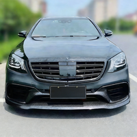 Lèvre de pare-chocs avant pour Mercedes-Benz Classe S W222 S63 AMG, fibre de carbone de haute qualité de style Brabus, 2014-2021