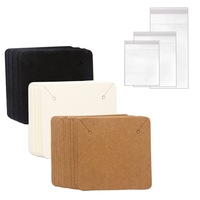Carte en papier personnalisable blanche pour présentation de bijoux (boucles d'oreilles, colliers, bracelets) - Talent Factory