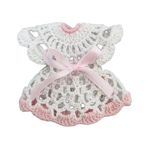 7.5x7.5厘米可爱婴儿淋浴钩针迷你连衣裙时尚迷你连衣裙贺卡服装婚礼祝福明信片 - Product Image 1