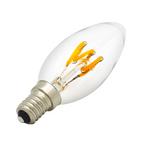 Ampoules LED 3W 120LM sans scintillement AC230/110V 2200-6000K à intensité variable pour éclairage intérieur >95 CRI Garantie 3 ans Construction en verre