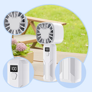 Hiển Thị Kỹ Thuật Số Xách Tay Mini Cầm Tay <span class=keywords><strong>Fan</strong></span> USB Có Thể Sạc Lại Năm Tốc Độ Gió Cầm Tay <span class=keywords><strong>Fan</strong></span> - Product Image 6