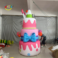 Gros Incroyable Beau Gâteau Gonflable Géant Pour La Décoration De Fête D'anniversaire