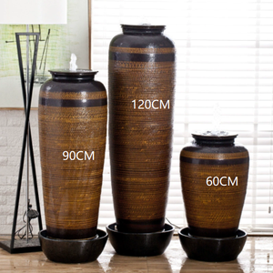 Artisanat Céramique Paysage Coulant Pot En Céramique Fontaine Restaurant Clubhouse Modèle <span class=keywords><strong>Maison</strong></span> Pot Article Décoratif Vase - Product Image 5