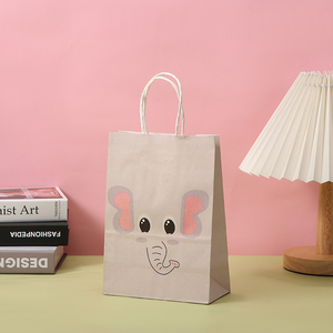 Sac en papier kraft pour enfants, bonbons, nourriture, cadeau, décoration, animaux de la forêt de la jungle, <span class=keywords><strong>roi</strong></span> <span class=keywords><strong>lion</strong></span> - Product Image 2