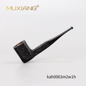 Muxiang Straight Briar Wood Pipe With Hidden Carving Tobacco Pipe - Product Image 4