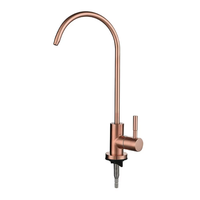 Robinet de cuisine en acier inoxydable rotatif à 360 degrés, eau froide uniquement, monocommande, montage sur plan, design moderne, finition luxueuse