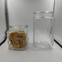 Vente en gros de grands pots de cornichons en verre épaissi pot de stockage d'épices alimentaires avec couvercle hermétique grands pots de cornichons en verre