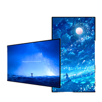 AWSTOUCH Écran tactile ultra-fin, menu interactif intelligent, système d'exploitation Android, affichage publicitaire rétroéclairé par LED Full HD