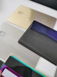 ที่กำหนดเองเปล่าแมตต์สีดำบัตรเครดิตโลหะที่มี4442ชิปสล็อต - Product Image 4