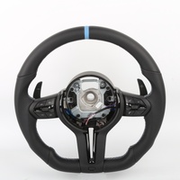 Volant de course en cuir noir avec marqueur bleu pour BMW G/F Chassis 1 2 3 4 5 X3 X4 X5 Ensemble complet de volant