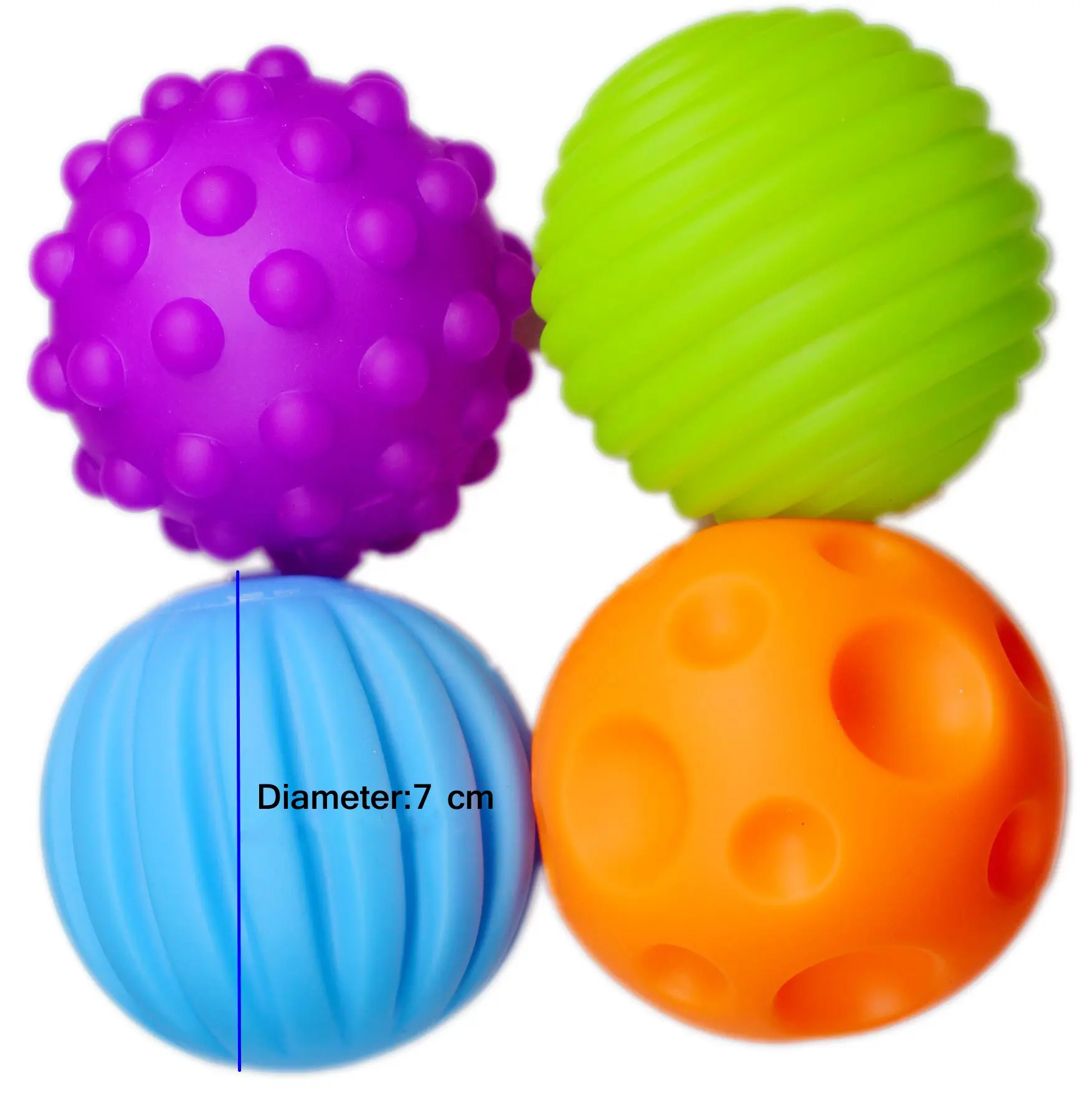 Нетоксичный, набор из 4 шт. ПВХ мягкий детский подарок тактильные игрушки ребенка поймать мяч