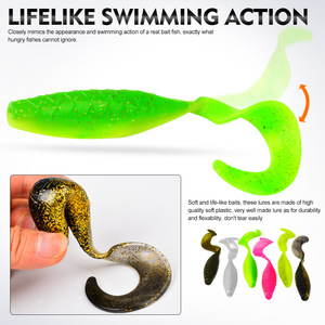 เหยื่อปลอม <span class=keywords><strong>MISTER</strong></span> LURE ขนาด 16 ซม. น้ำหนัก 23 กรัม สำหรับตกปลาแซนเดอร์ ปลาเทราต์ เหยื่อผิวน้ำชนิดนิ่ม ทำจาก PVC หางงอ - Product Image 4