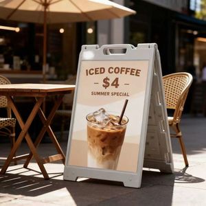 Wasserbetriebener A-Ständer-Schildhalter, ideal für Außenveranstaltungen, Märkte, Einzelhandelsaktionen und temporäre Beschilderung. - Product Image 3