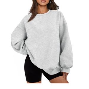 Sudaderas con logotipo personalizado 2025, sudadera de talla grande de gran tamaño para mujer, sudadera de algodón de alta calidad del proveedor BD - Product Image 5