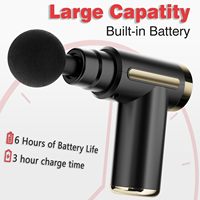 Pistolet de massage sans fil en gros d'usine, 4 têtes, masseur corporel électrique de haute qualité, machine de massage portative 600 mAh