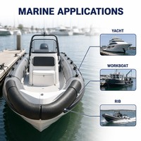 Pare-battage de proépauille marine flottant en forme de U pour yacht, bateau, bateau pneumatique, bateau de travail, navire, quai de marina, accessoire de quaiage et d'amarrage