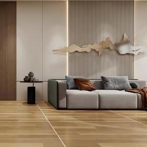 Carrelage en porcelaine effet bois moderne 600x1200mm, résistant à l'usure pour sol et mur, idéal pour salle de bain et villa - Product Image 4