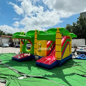 Hot Bán Chất Lượng Cao Tùy Chỉnh Inflatable Cá Sấu Lâu Đài Bouncy Với Slide Cá Sấu Nhà Bouncy Inflatable Cho Bán