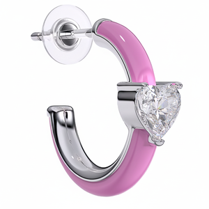 Pendientes de tuerca hipoalergénicos LEILA de 16mm para mujer, aro geométrico en V a la moda para fiesta y regalo - Product Image 2