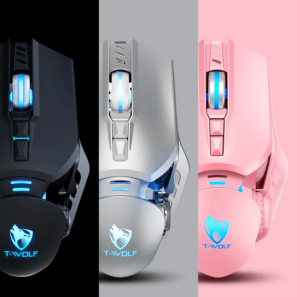 Thunder Wolf G530 Wired Mouse Suitable For Game Office Girls Cute Mechanical Macro Definition Luminous Mouse