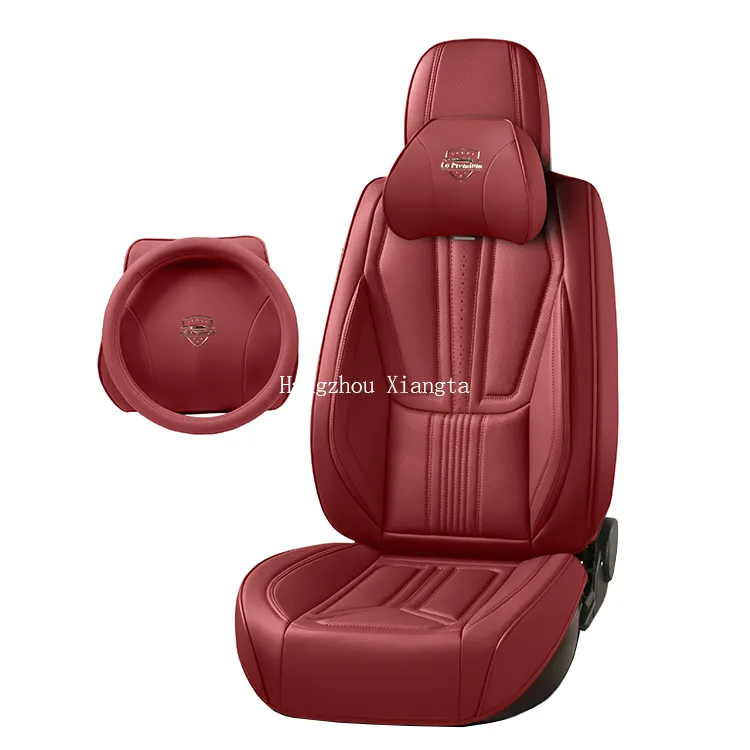 9D Car Seat Covers Four Seasons Universal Leather Fashion Design Custom Car Seat Cover Full Five Seats