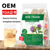 Sachets de tisane de chardon-Marie naturelle 160g – Emballage personnalisé OEM – Infusion chaude ou froide pour préparation avec eau chaude ou froide – Vente en gros