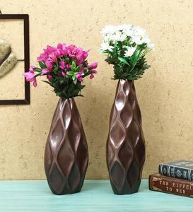 Cobre Diseño popular Jarrón de aluminio Uso Hogar Decorativo Boda Fiesta Ocasiones Nuevos diseños Hecho en India Venta al por mayor Mejor - Product Image 2