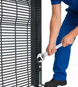 ألواح سياج شبكية ملحومة عالية الأمان مجلفنة <span class=keywords><strong>358</strong></span> - نظام سياج مقاوم للتخريب ومضاد للقطع - Product Image 2