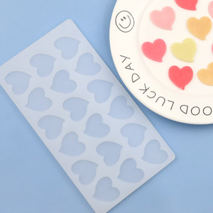 Decoración de corazón de azafrán, herramientas de Fondant, moldes de pastel de silicona para regalo de San Valentín, modelado de Chocolate, OEM/ODM, bienvenida - Product Image 1