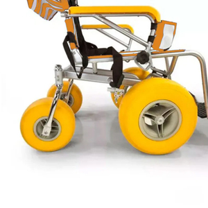 Silla de Playa Accesible para Discapacitados KSM-SW2 con Neumáticos de Globo, Silla de Ruedas de Playa de Aluminio y Acero Inoxidable para Exteriores - Product Image 5