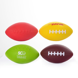 شعار مخصص مطبوع كرة إجهاد الرجبي حجم ترويجي 5 تدريب المثانة بو رغوة صغيرة - Product Image 3