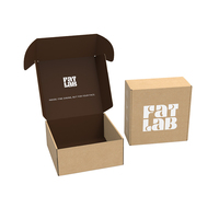 Boîtes d'expédition de dossiers personnalisées écologiques avec laminage mat et logo personnalisé