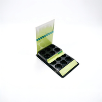 Support d'affichage portable haut de gamme personnalisé en carton ondulé pour vernis à ongles, huiles et cosmétiques en magasin