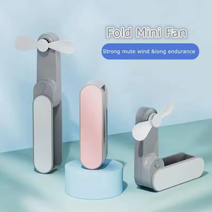 พัดลมพับได้ 2-in-1 และพาวเวอร์แบงค์ - พัดลมมือถือแบบพกพาพร้อมแบตเตอรี่ 5000mAh รับทำโลโก้เป็นของขวัญ - Product Image 1