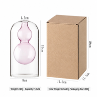 Bouteille d'aromathérapie en verre vide transparente non inflammable, ornement de décoration intérieure, style Ins avec bande de rotin