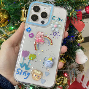 Young Girls Mobile Creative Personality 2,5mm Glitter 3D Pattern Phone CASE para <span class=keywords><strong>Moto</strong></span> G54 G14 E22i - Product Image 4