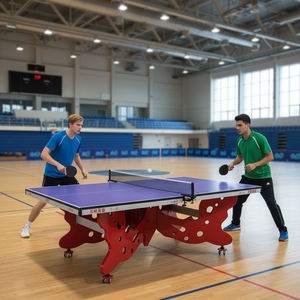 <span class=keywords><strong>Mesa</strong></span> de Tenis de <span class=keywords><strong>Mesa</strong></span> de Diseño Nuevo con Doble Mariposa de 25 mm, <span class=keywords><strong>Mesa</strong></span> de <span class=keywords><strong>Ping</strong></span> <span class=keywords><strong>Pong</strong></span> de Alta Gama y Estética para Competición en Interiores - Product Image 6