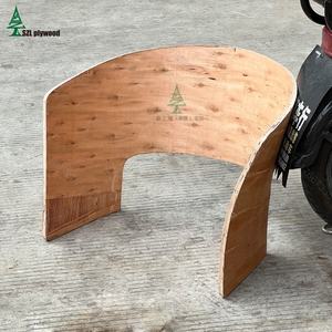 Ocio nuevo diseño salida de fábrica silla MARCO de madera contrachapada silla sofá curva marco de madera contrachapada Silla de cena marco de madera contrachapada curva - Product Image 3