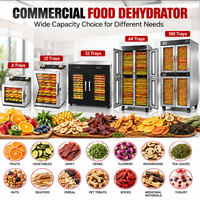 Déshydrateur de fruits 6, 12, 32, 64, 100 couches pour fraises, myrtilles, raisins, kiwis, oranges, agrumes, certifié CE ETL, séchoir alimentaire