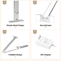 Nouvelle Arrivée Carré Pliable LED Table Lumière Multifonctionnel Salon De Beauté Équipement pour Visage Corps Privé Nail Lampe US Plug