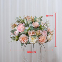 LEXI Promotion Exceptionnelle Boule de Fleurs Artificielles en Soie Rose Faite à la Main de Haute Qualité pour Mariage, Saint-Valentin, Décoration de Scène et Fêtes - Livraison Rapide