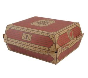 Contenedor <span class=keywords><strong>de</strong></span> Hamburguesas Desechable Ecológico <span class=keywords><strong>de</strong></span> Papel Kraft |   Caja <span class=keywords><strong>de</strong></span> Cartón Plegable Impresa Personalizada para Empacar Hamburguesas - Product Image 3