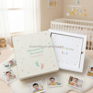Logo d'impression personnalisé Timeless First 5 Year Baby Milestone Book pour enregistrer tous les événements de la <span class=keywords><strong>naissance</strong></span> à l'âge de 5 ans <span class=keywords><strong>Journal</strong></span> de genre neutre - Product Image 3