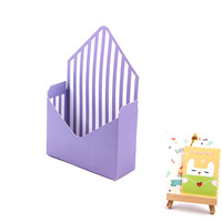 Coffret de boîtes à fleurs en carton tendance, style enveloppe, pour emballage de fleurs fraîches, boîte cadeau pliable pour présentation en magasin, panier à fleurs