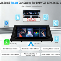 Lecteur vidéo de navigation Carplay LELV Système Linux pour BMW X5 E70 X6 E71 8,8 pouces 2007-2013 Android Auto