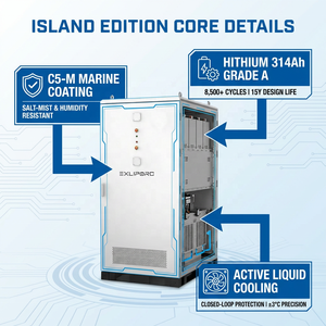 125kW 261kWh BESS Microrete per Isole Resistente alla Nebbia Salina Solare Eolico - Product Image 4